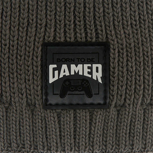 Ensemble d'hiver garçon: bonnet et snood, gris, Gami