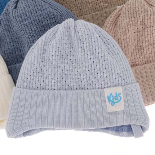 Bonnet automne/printemps garçon, beige, avec liens, Galvani