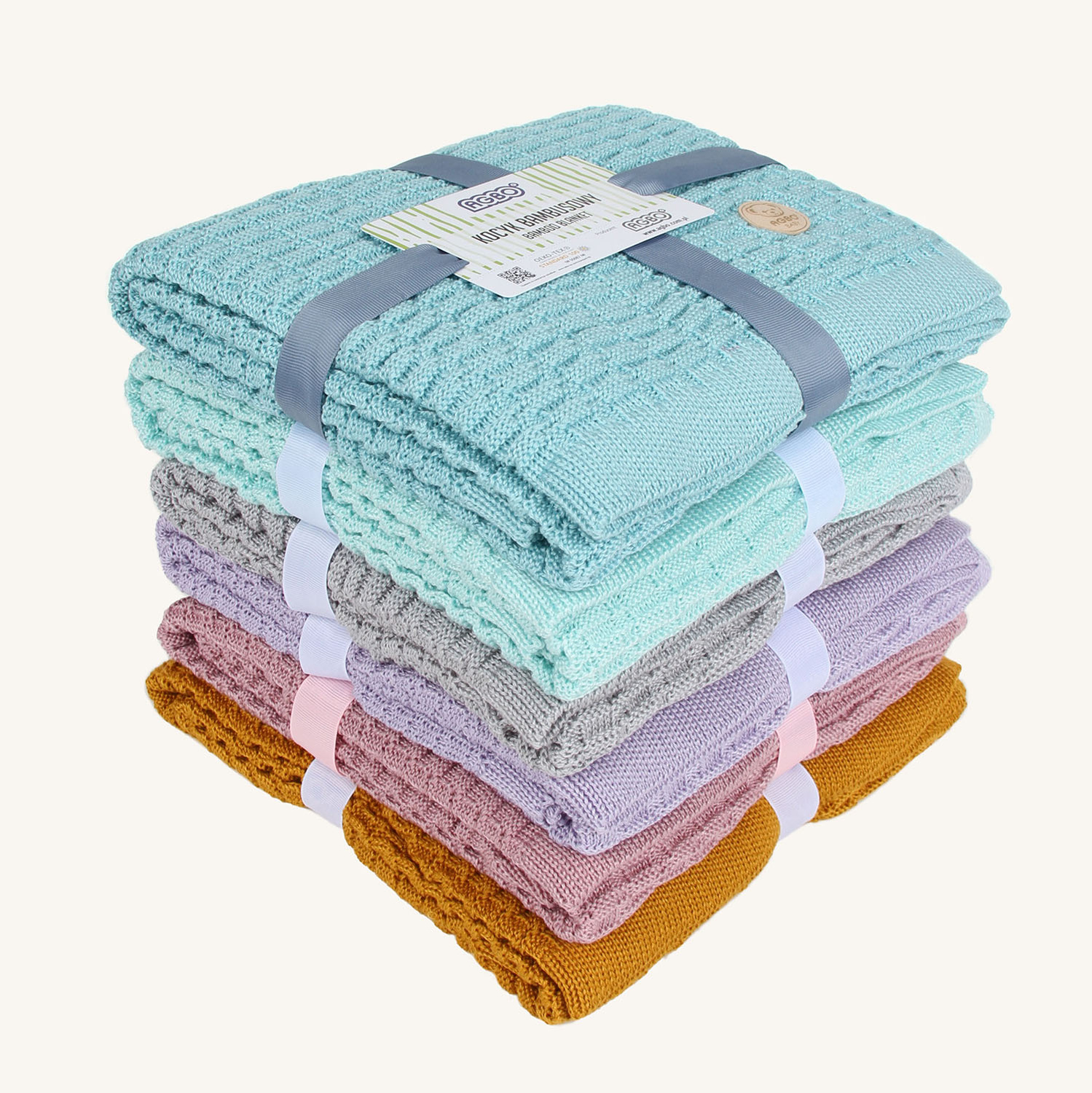 Bamboe deken voor baby, geel, delicaat, Misio