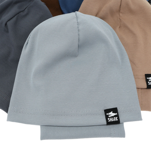 Jongens herfst/lente set (muts en buissjaal), katoen, grijs, Rumel