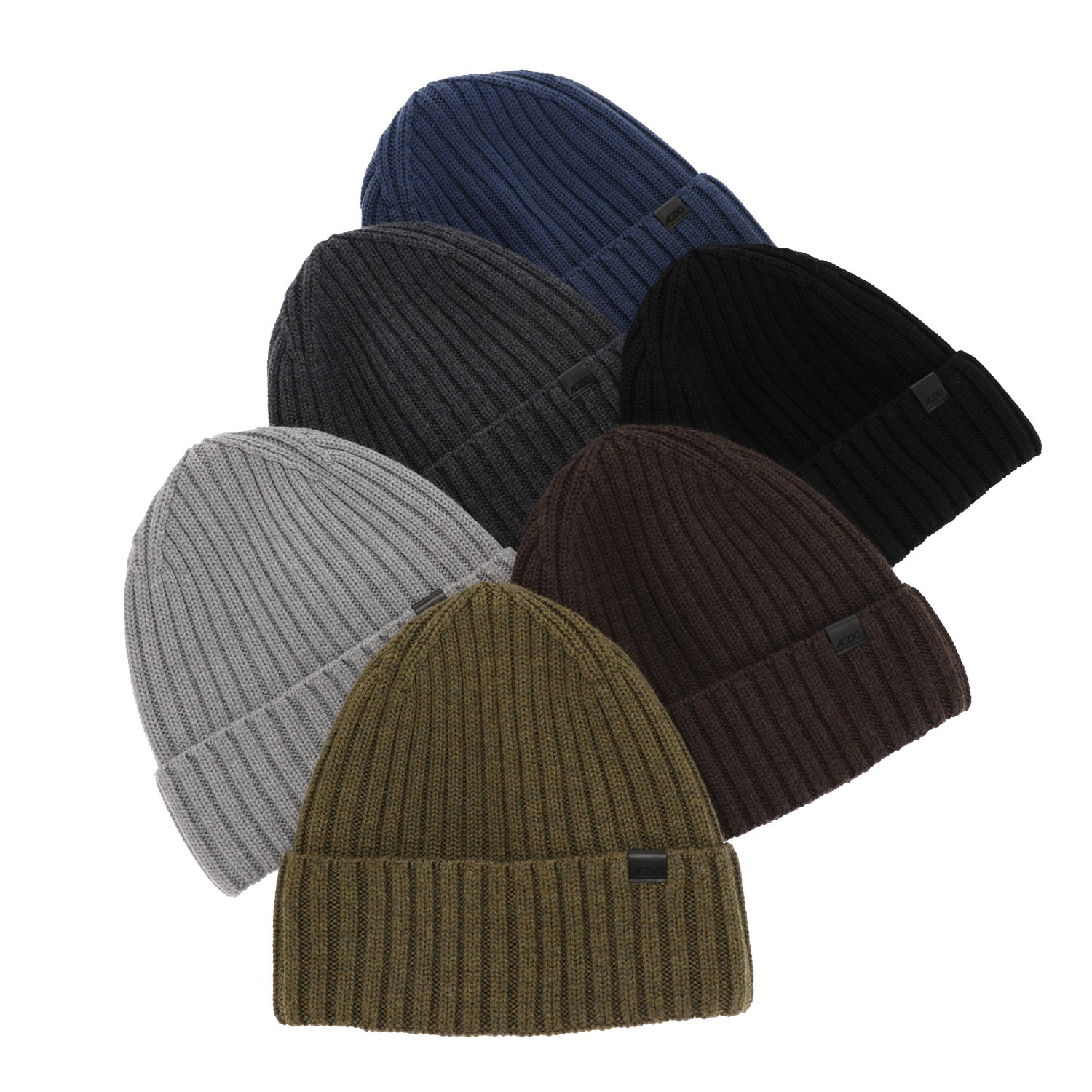 Bonnet d'hiver homme, gris, 100% Laine Mérinos Extrafine, Nathan