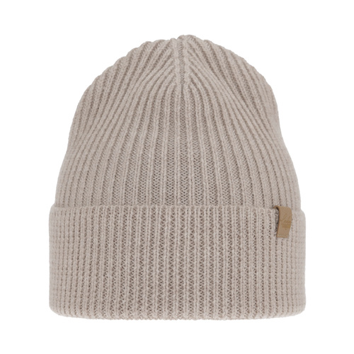 Bonnet d'hiver femme, beige, avec laine mérinos, Isla