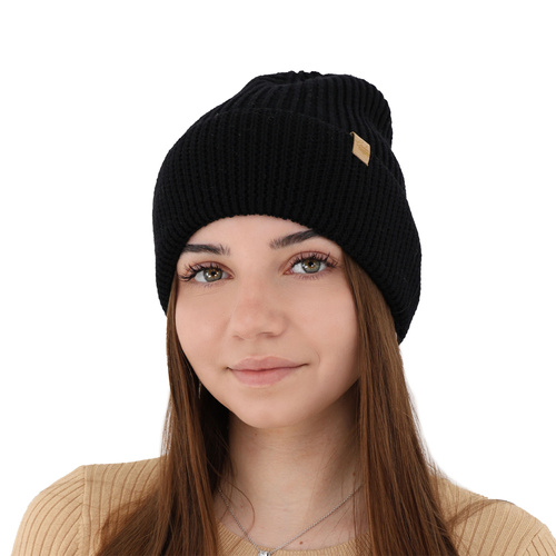 Bonnet d'hiver femme, hiver, rose, avec laine mérinos, Isla