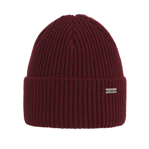 Bonnet d'hiver homme, bordo, Alkazar