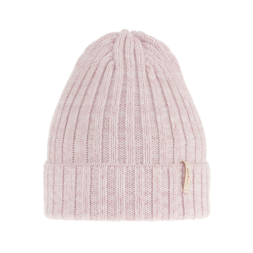 Bonnet d'hiver femme, rose, avec laine mérinos, Missi