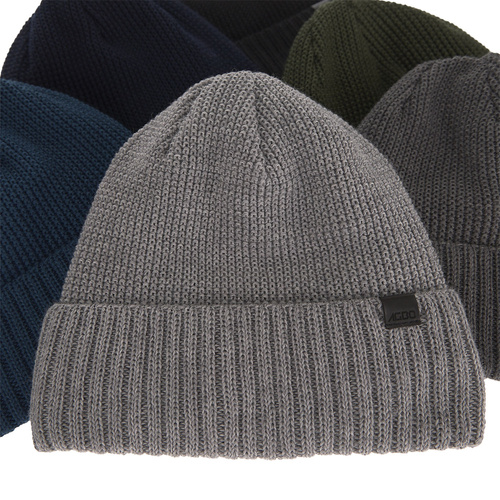 Bonnet d'hiver homme, bleu, avec laine mérinos, Sewer