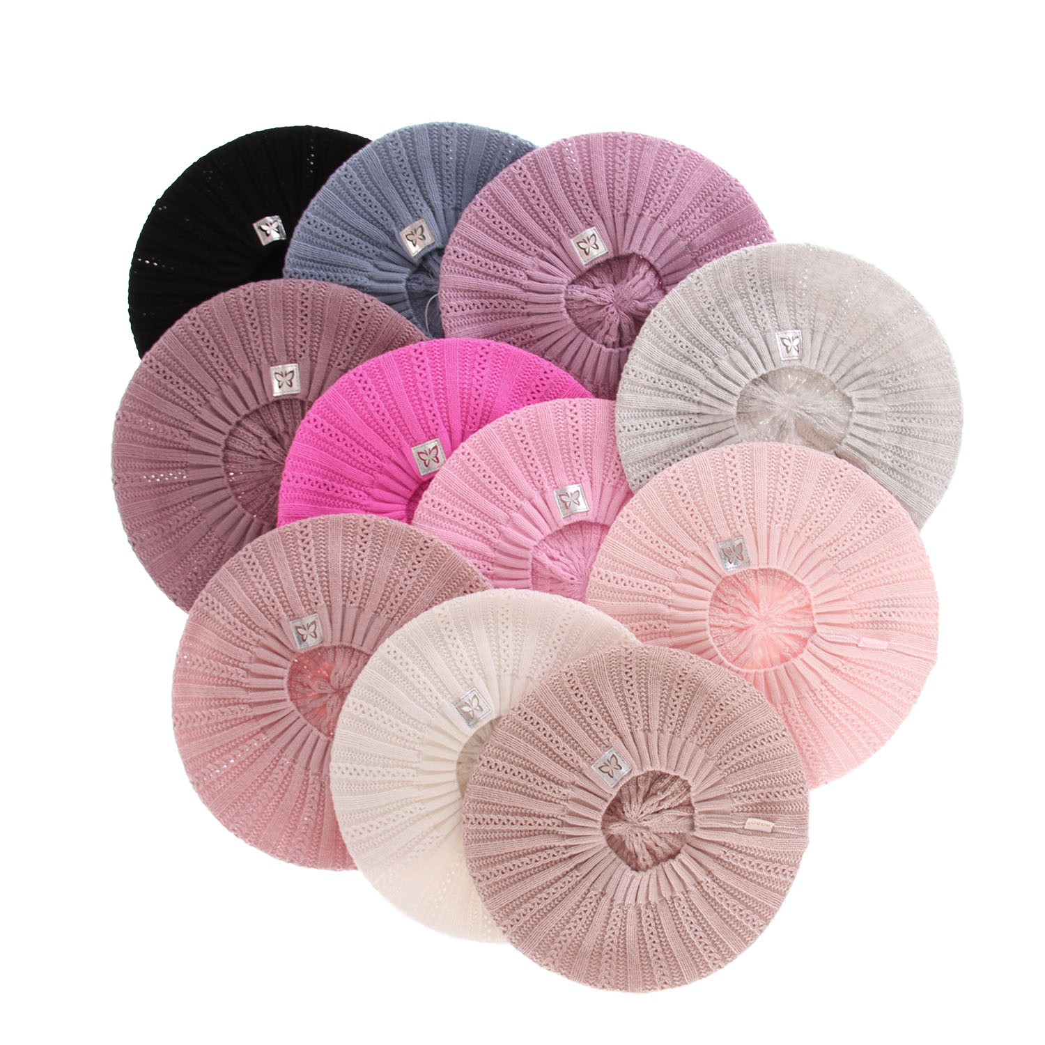 Bonnet automne/printemps fille, rose, Luina