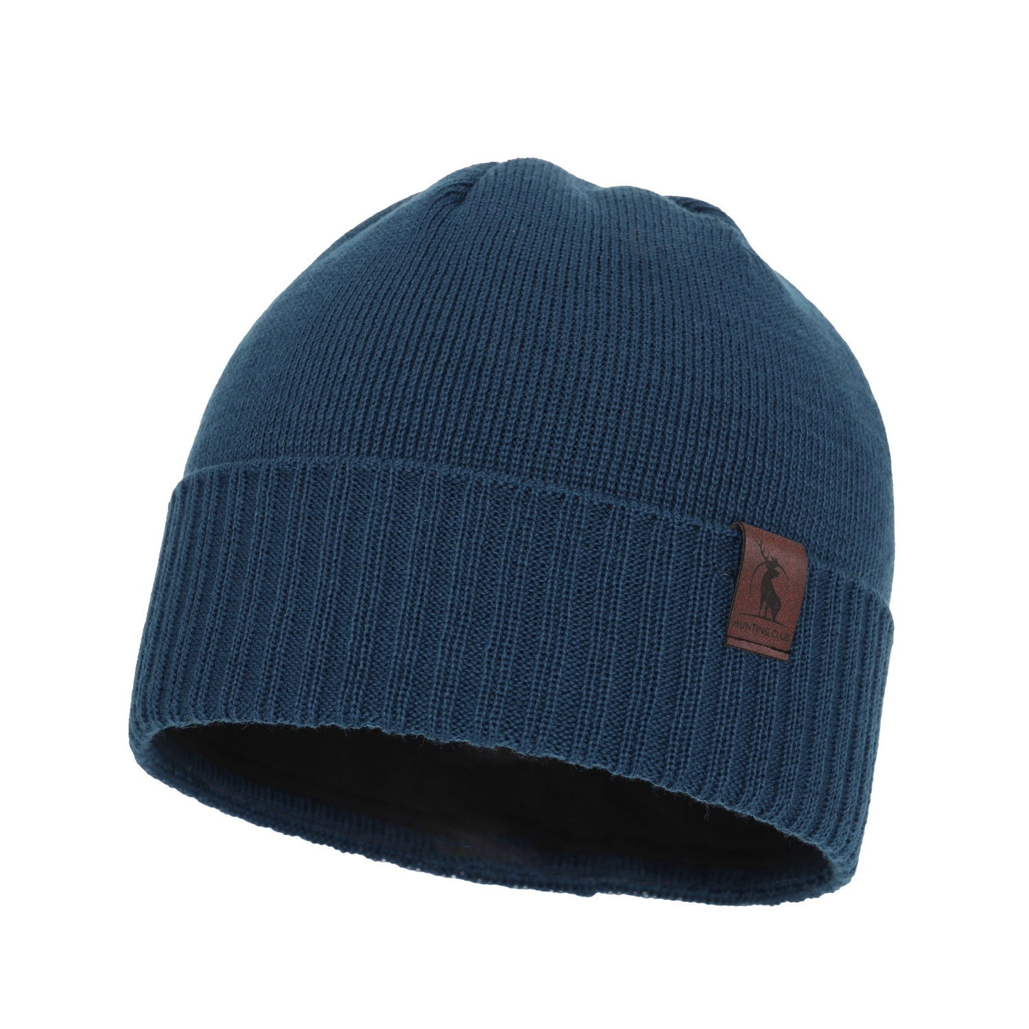 Heren wintermuts, marineblauw, met merinowol, Hogan