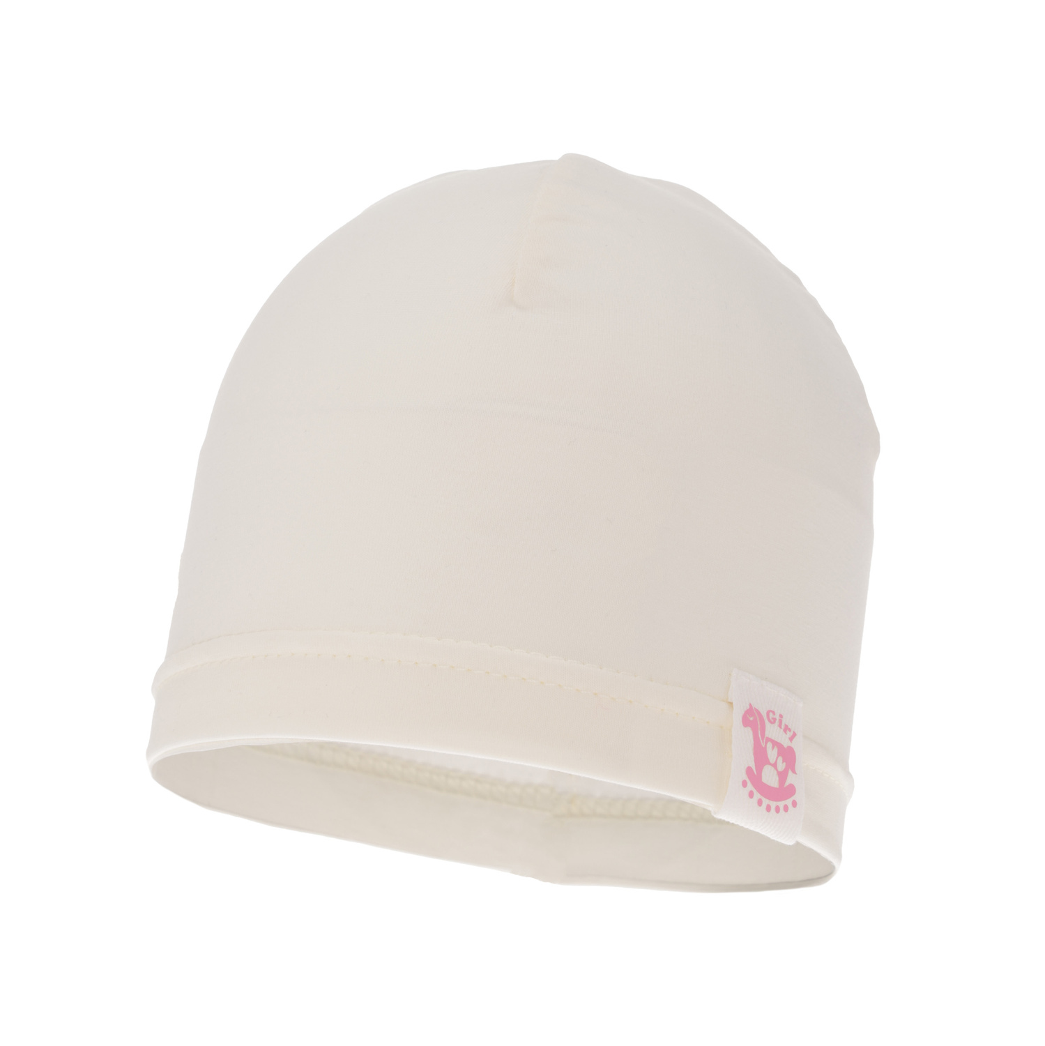 Bonnet automne/printemps fille, crème, Mia