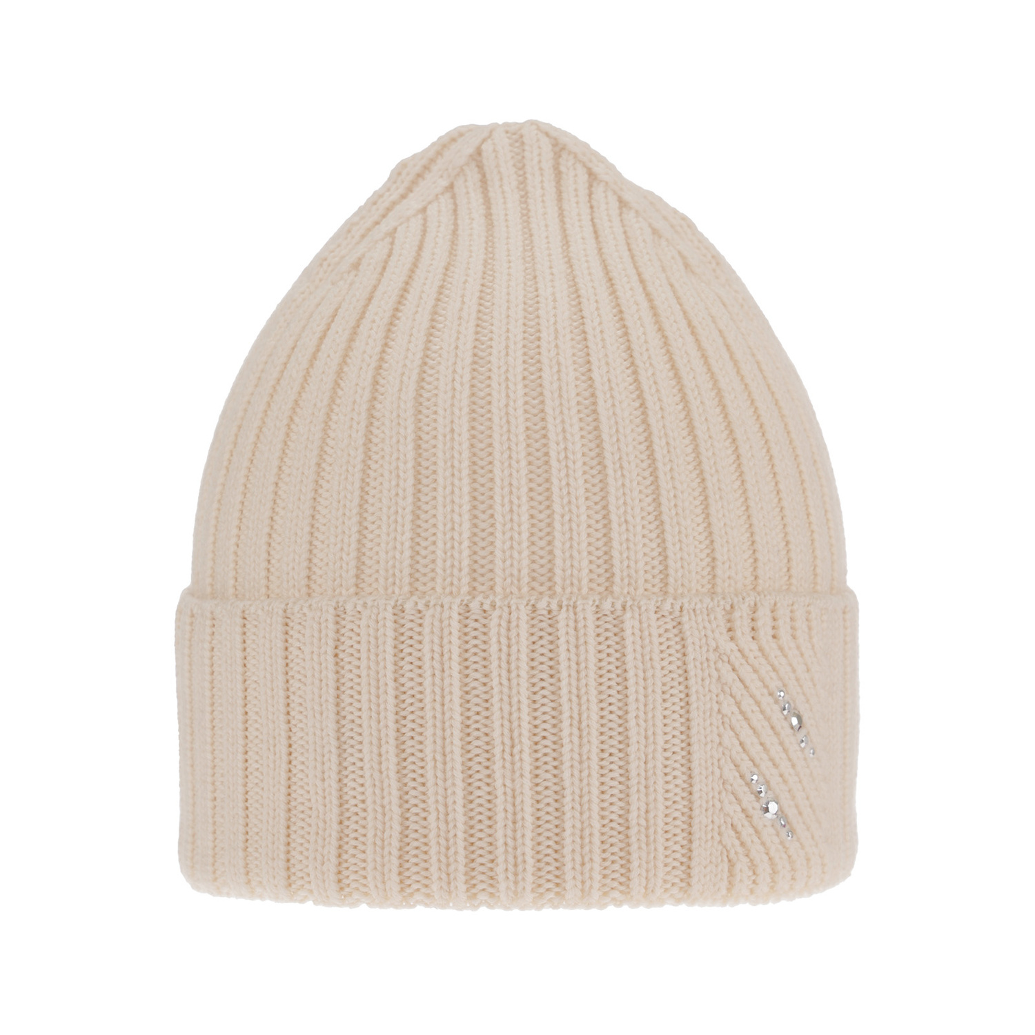 Bonnet d'hiver femme, hiver, beige, avec laine mérinos, Ariga