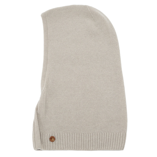 Bivakmuts herfst, winter, dames, beige, merinowol met kasjmier, Kiruna