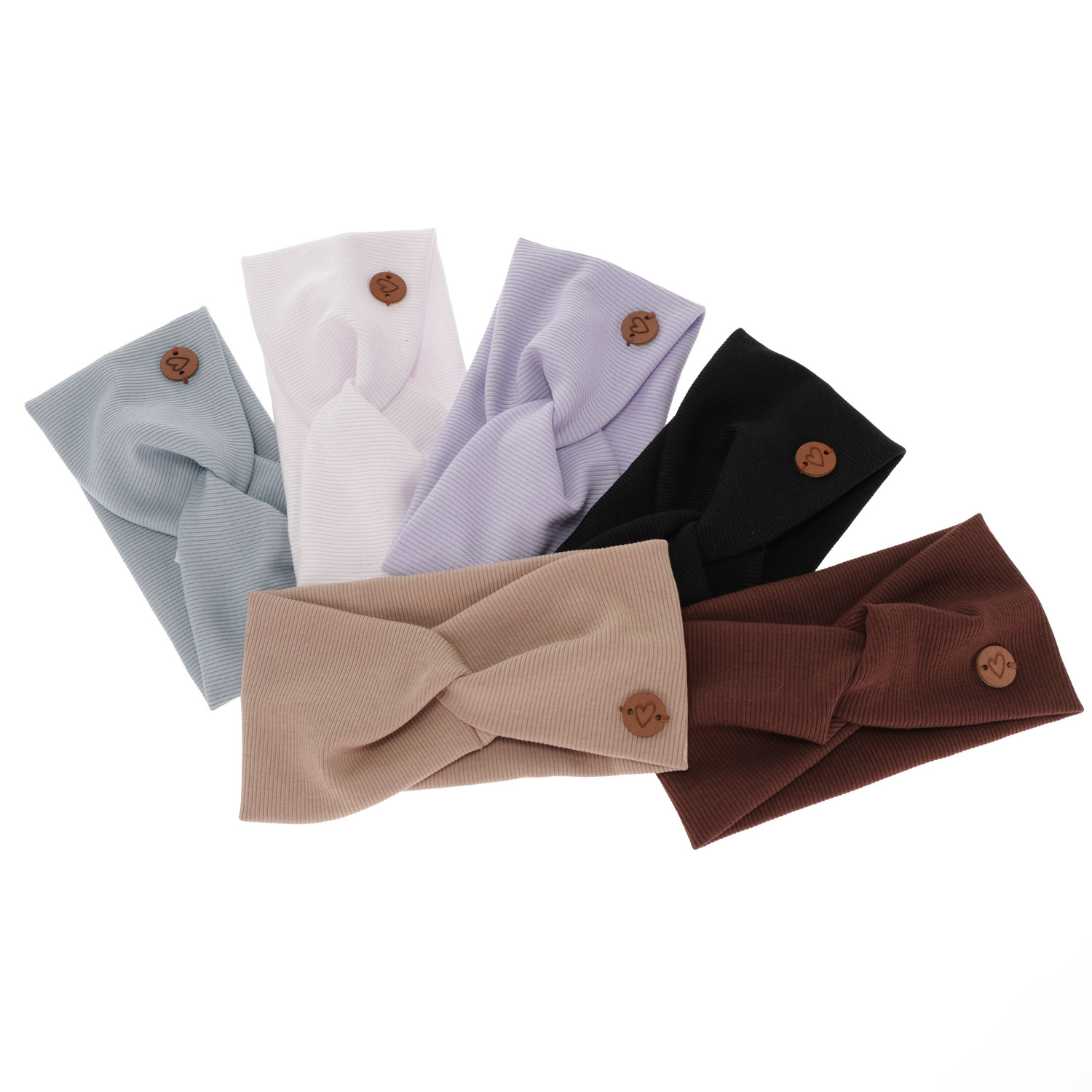 Meisjes herfst/lente hoofdband, bordeauxrood, katoen, Kasjana