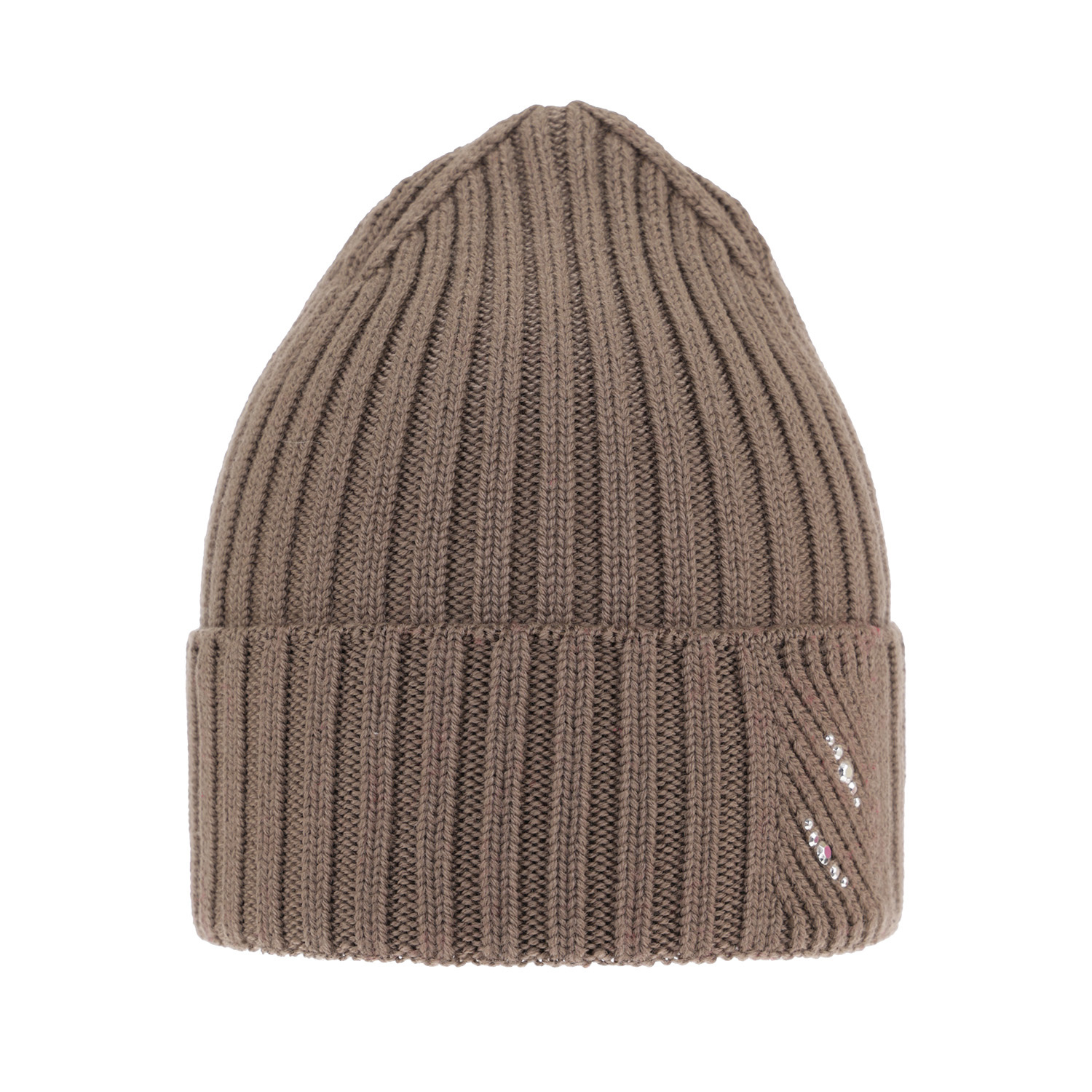 Bonnet d'hiver femme, brun, avec laine mérinos, Ariga