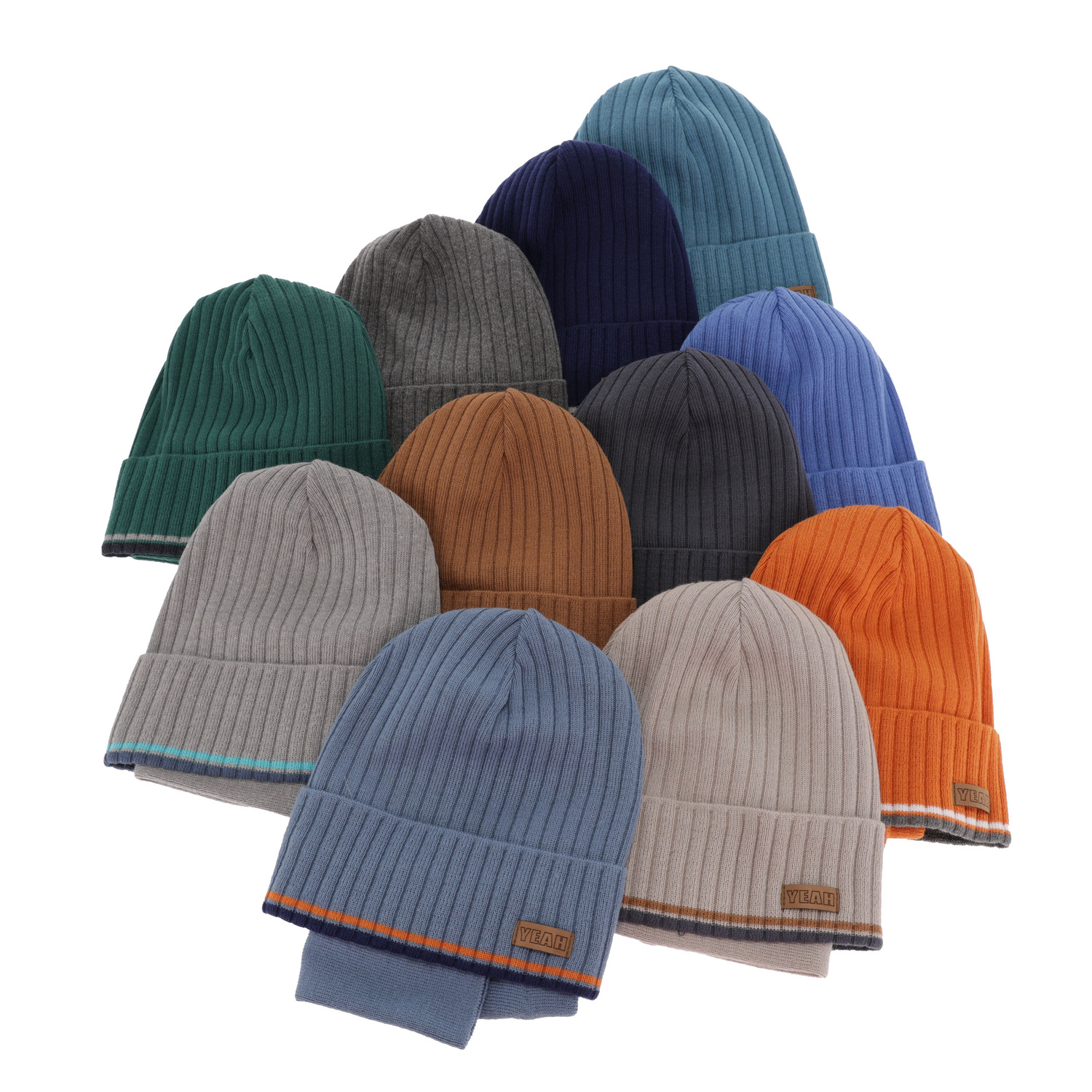 Ensemble automne/printemps garçon: bonnet et snood, met katoen, camel, coton, London