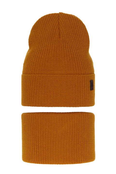 Jongens herfst/lente set muts en buissjaal, met katoen, honing, Dragon