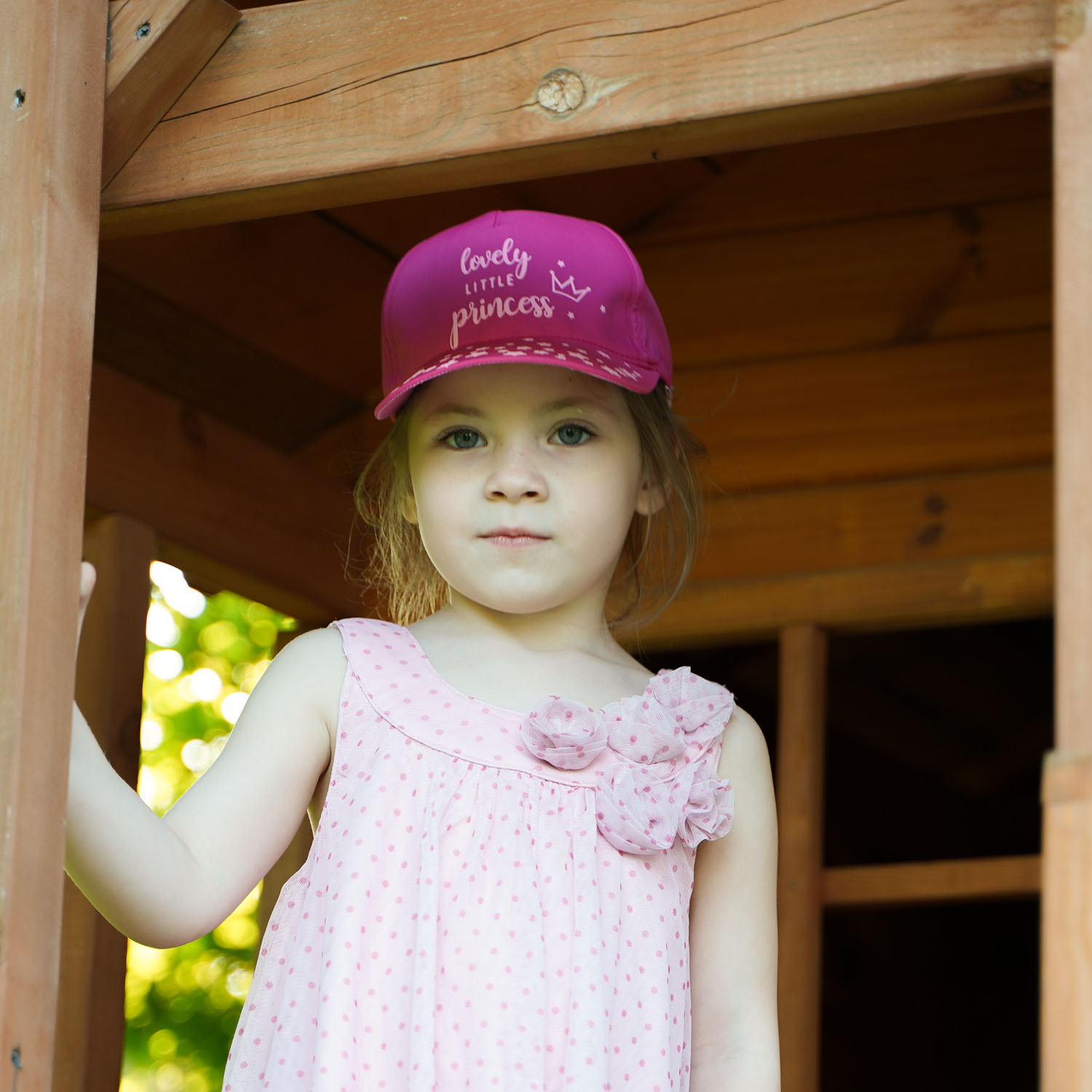 Meisjes baseballpet, zomer, blauw denim, katoen, Olivia