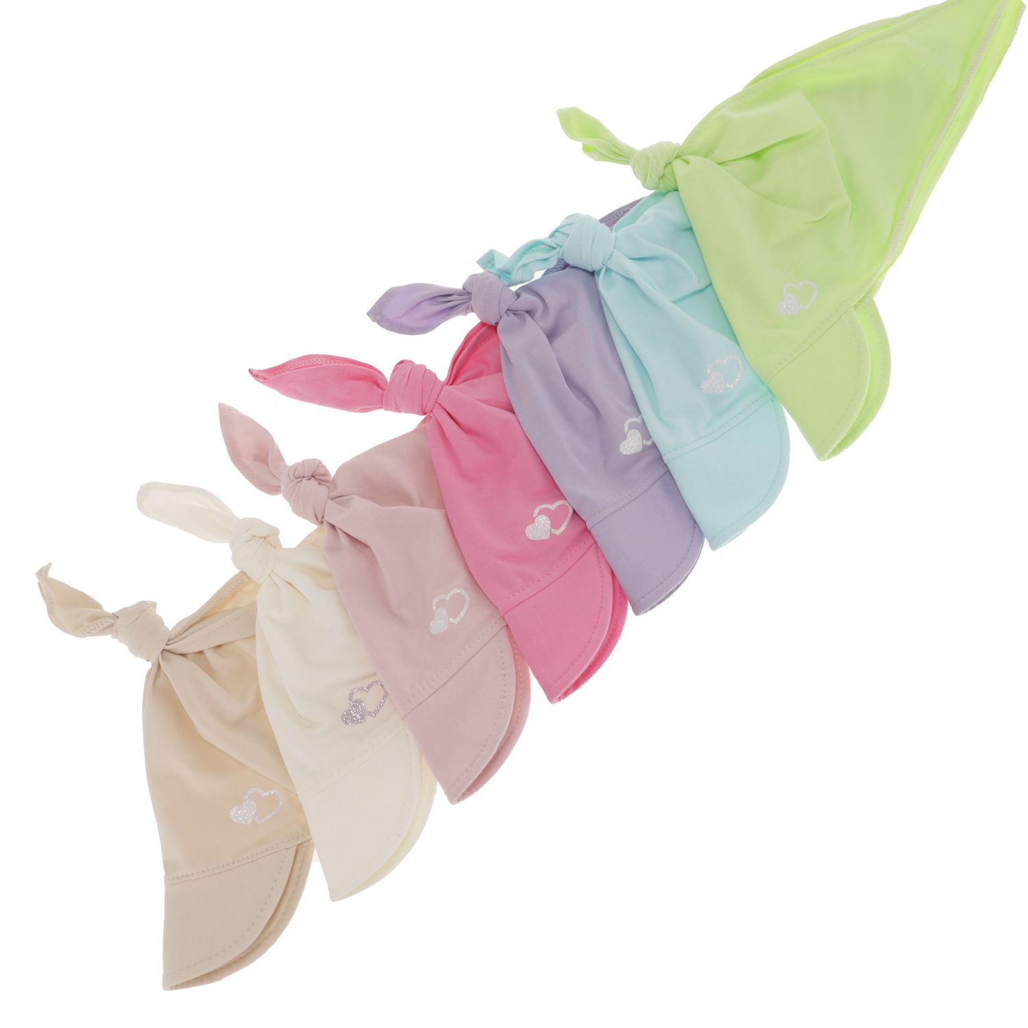 Foulard avec visière en coton fille, printemps/automne, rose, Irene