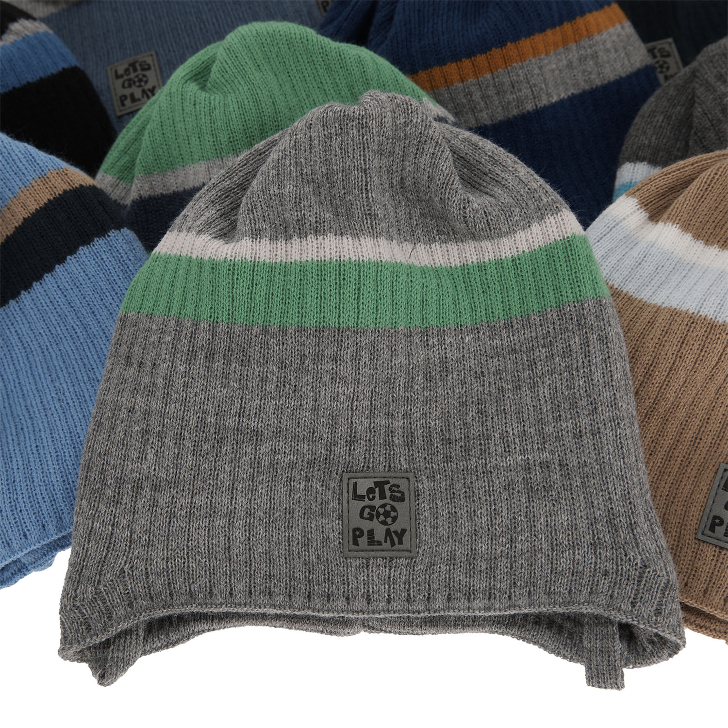 Bonnet automne/printemps garçon, orange, avec liens, Oliver