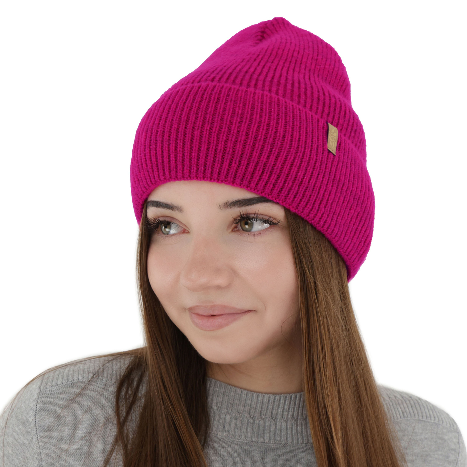 Dames wintermuts, amarantowa, met merinowol, Tahoe