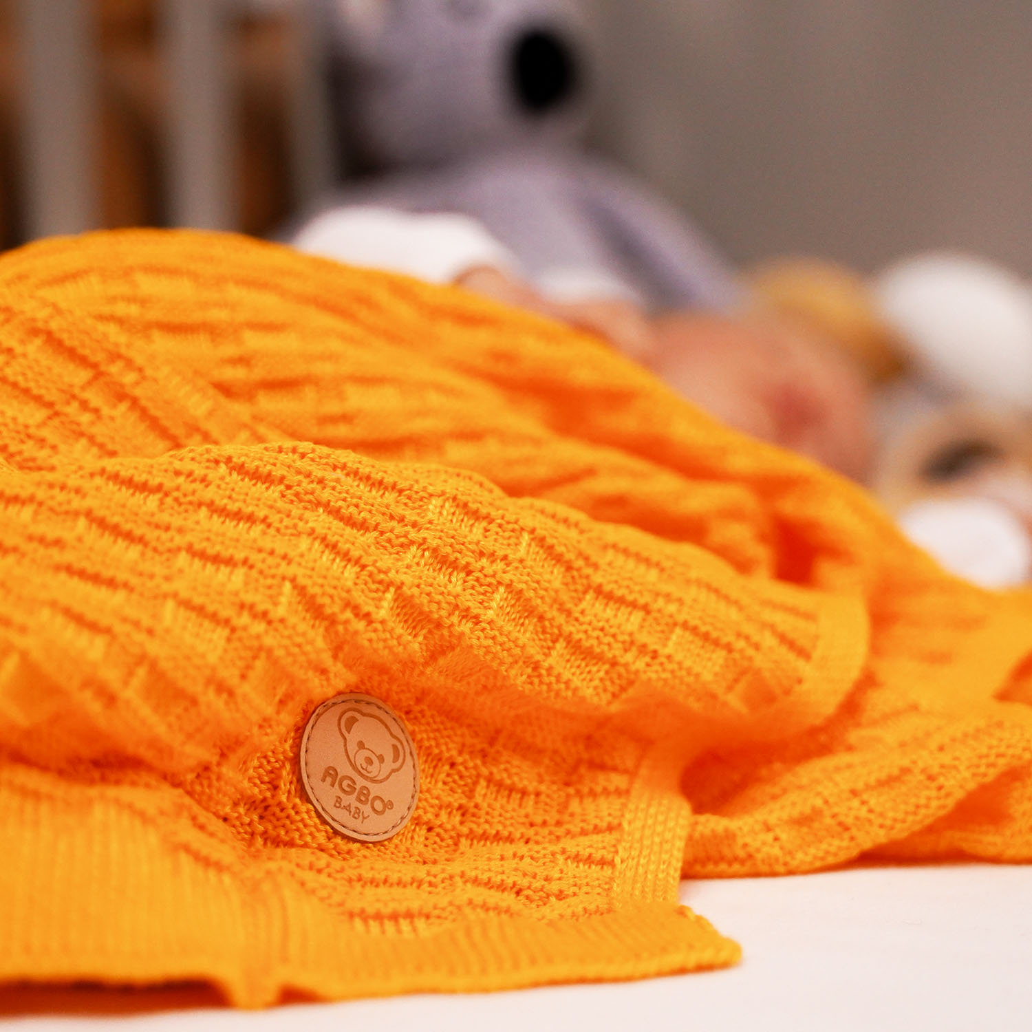 Bamboe deken voor baby, geel, delicaat, Misio