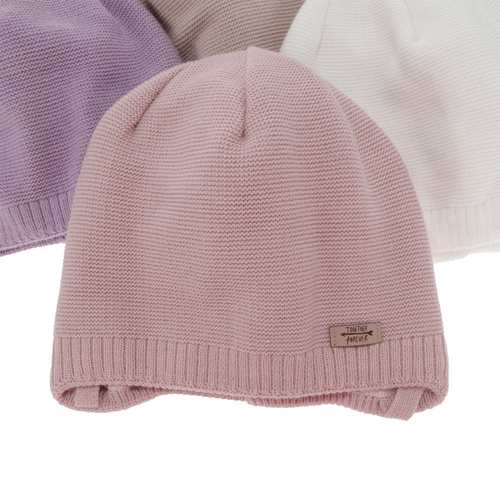 Meisjes herfst/lente muts, zwart, met bindkoorden, Svenja