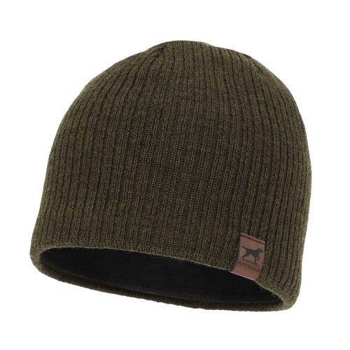 Heren winter jachtmuts, groen, met merinowol, Bird