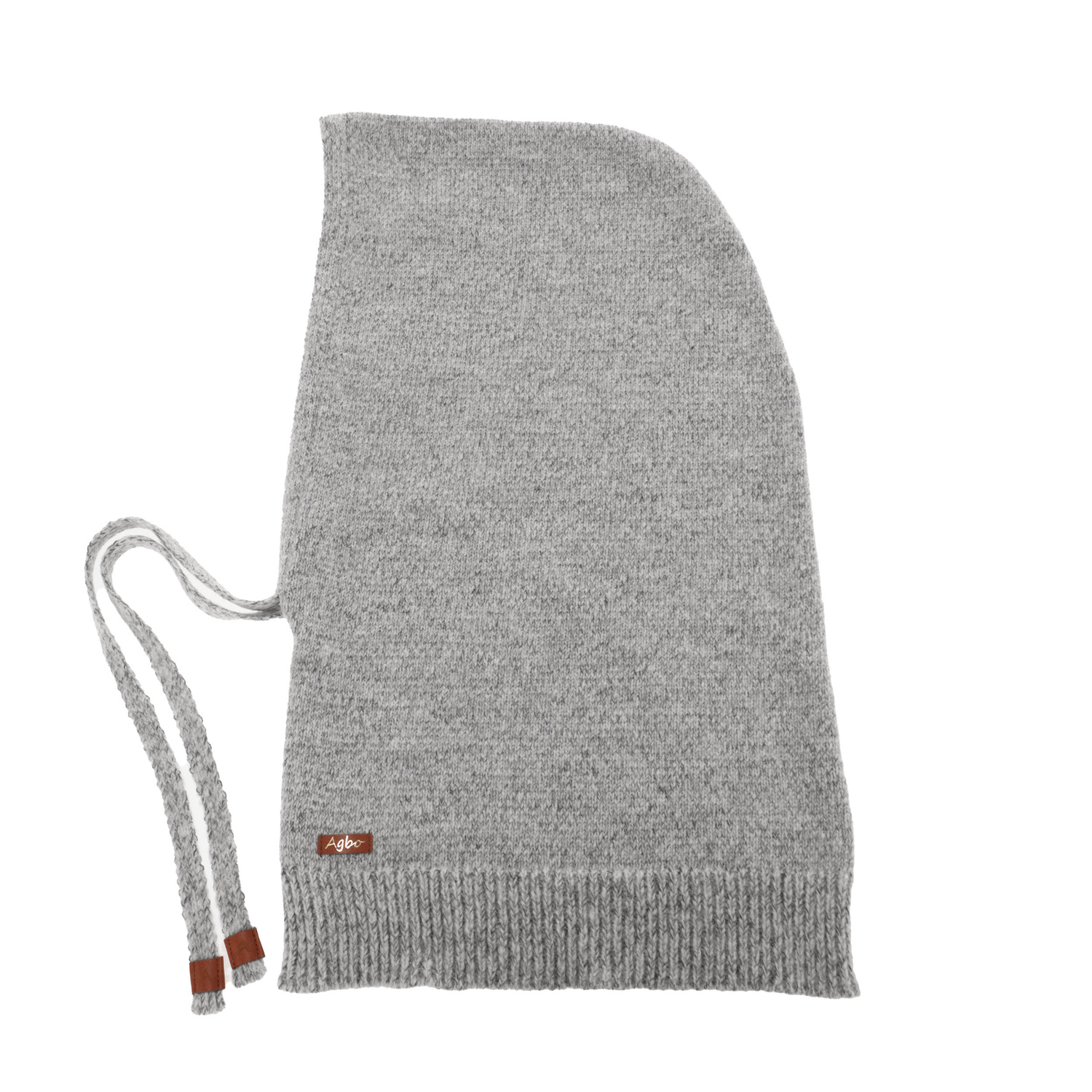 Cagoule d'hiver femme, gris clair, avec laine mérinos, Elizabeth