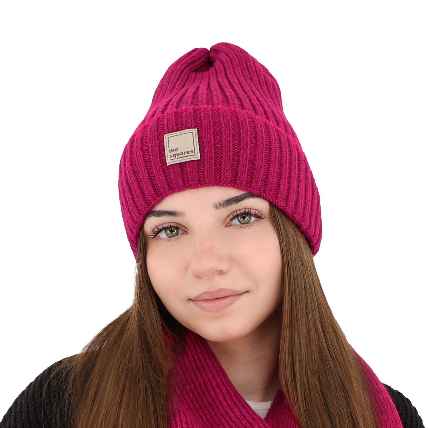 Bonnet d'hiver femme, crème, avec laine mérinos, Benedetta