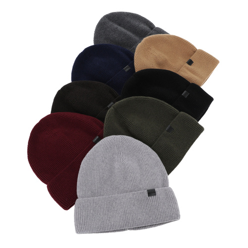 Heren wintermuts, camel, met merinowol en kasjmier, Arwen