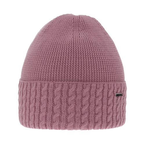 Bonnet d'hiver femme, violet, avec laine mérinos, Febe