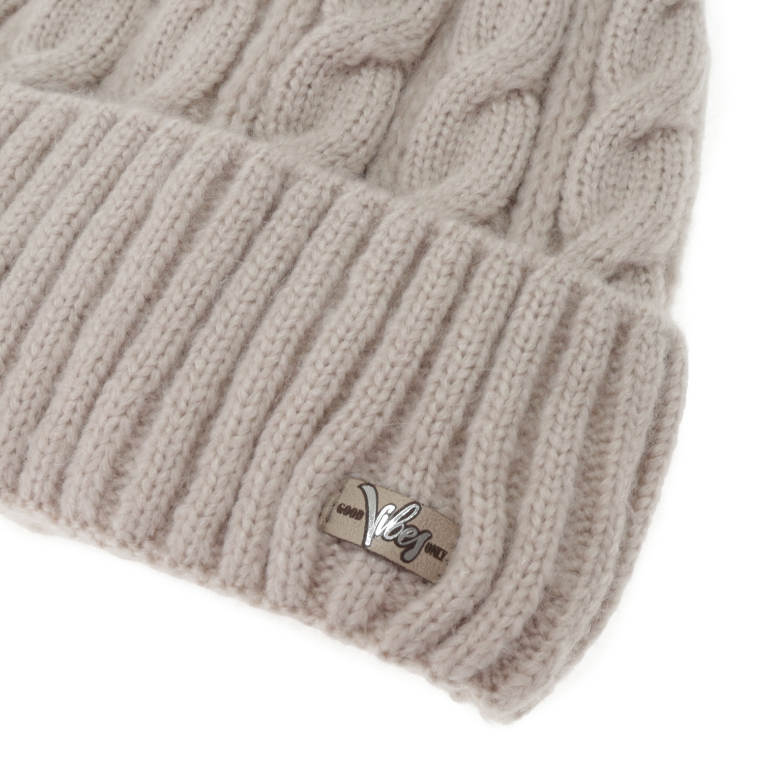 Dames winter set: muts en sjaal, beige, Lunetta