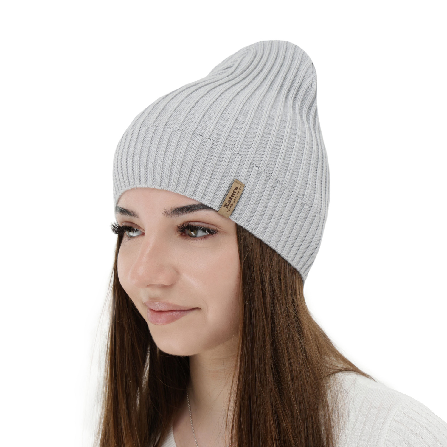 Dames lente en herfst muts, met katoen, beige, Mirona