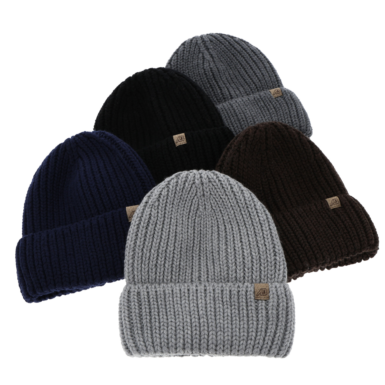 Bonnet d'hiver homme, gris, 100% Laine Mérinos Extrafine, Berno