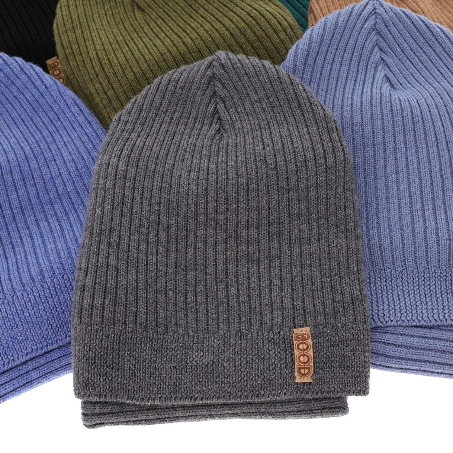 Ensemble automne/printemps garçon: bonnet et snood, bleu, avec laine mérinos, Chester