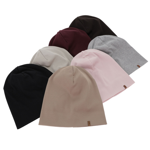 Dames herfst/lente muts, beige, katoenen, Zenita