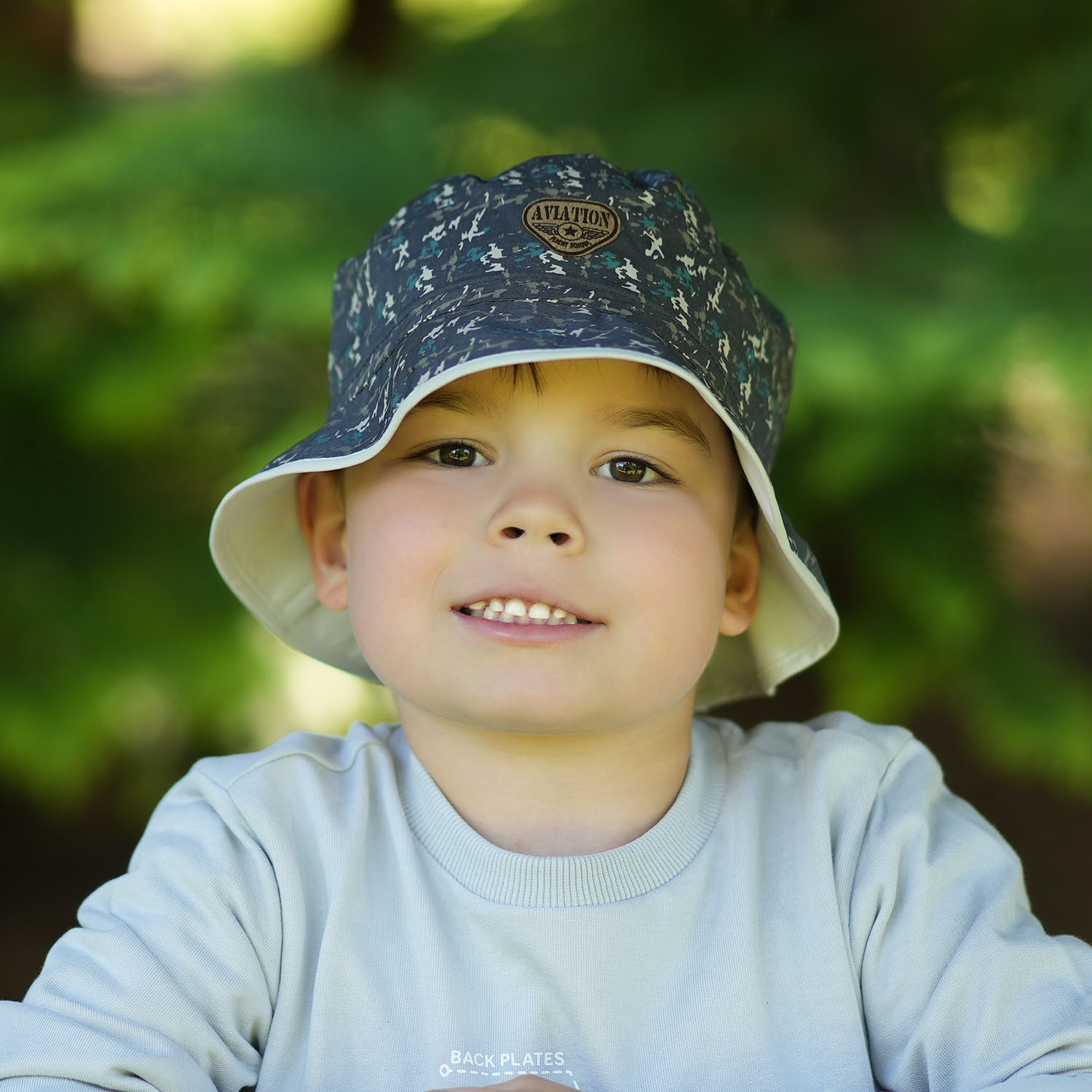 Jongens hoed, herfst/lente, rood, katoen, Aviation