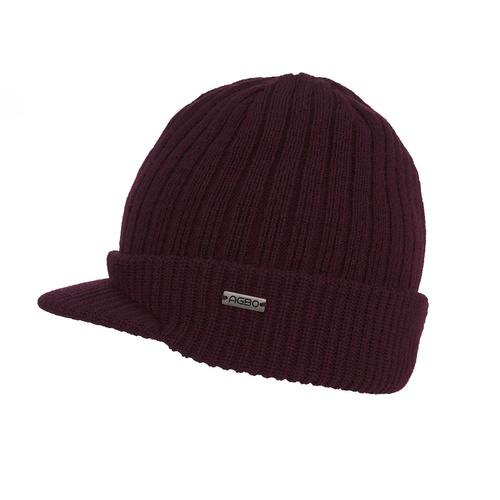 Bonnet d'hiver homme, bordo, Taker