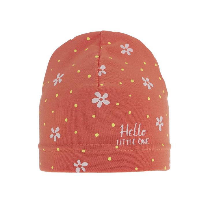 Bonnet automne/printemps fille, corail, Nila