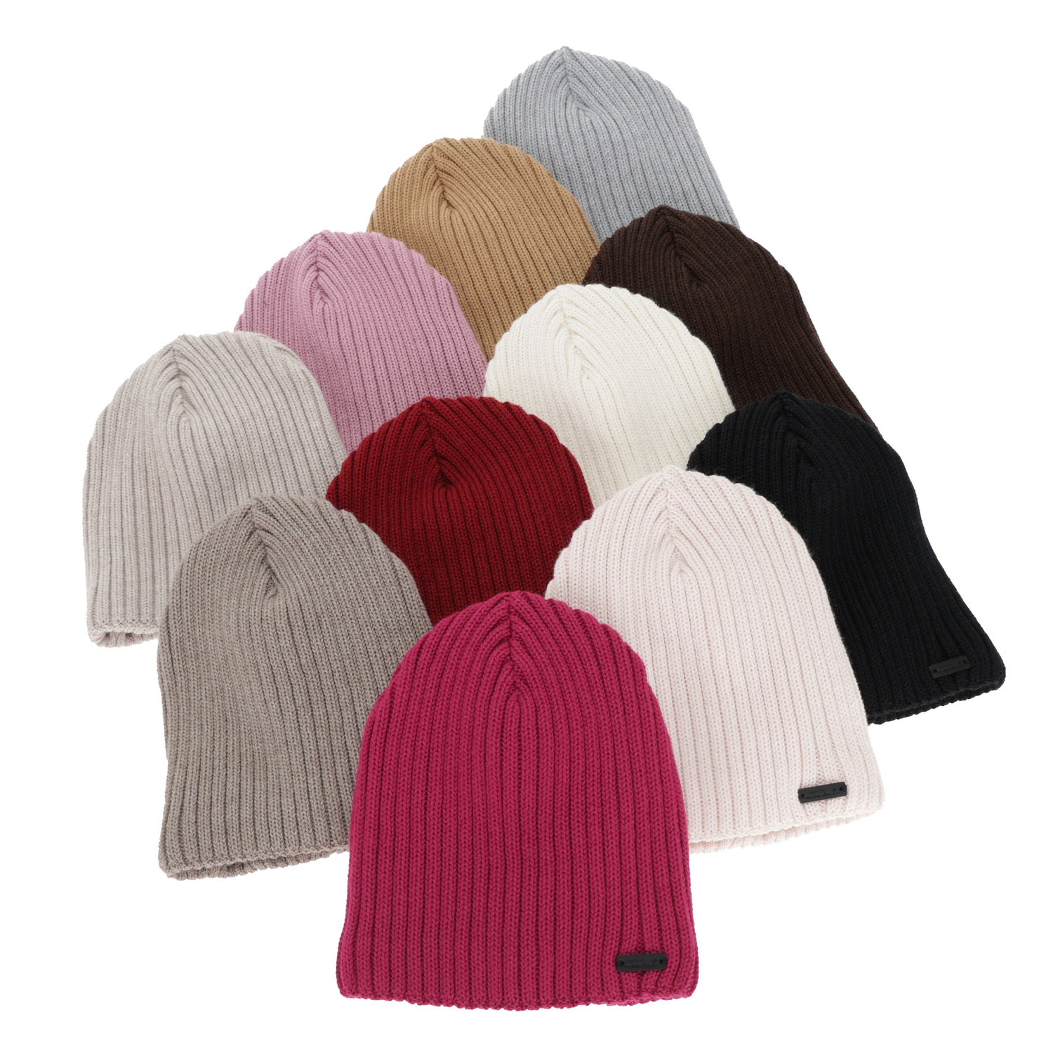 Dames wintermuts, grijs, met merinowol, Soletta