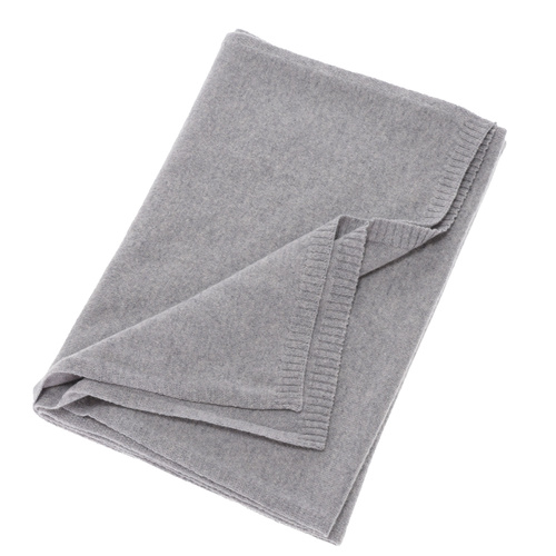 Dames wintersjaal, grijs, merinowol met kasjmier, Irenia