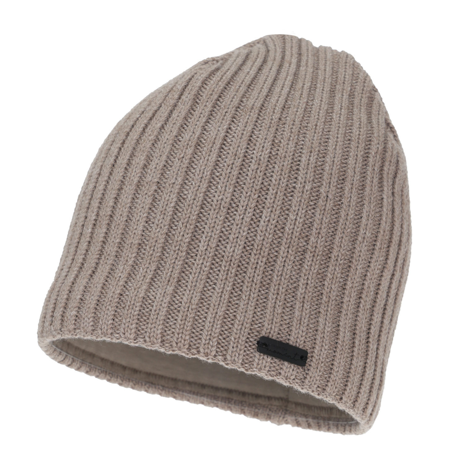 Dames wintermuts, donkerbeige, met merinowol, Soletta