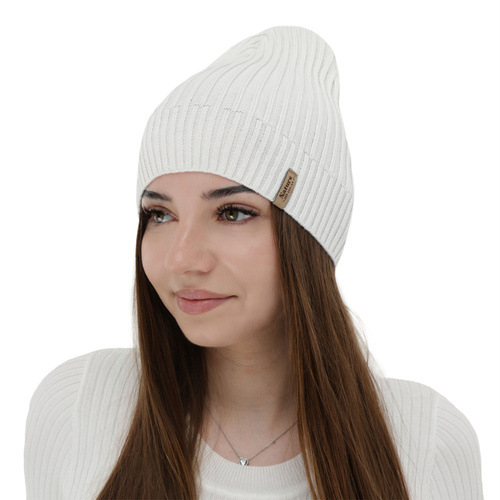 Dames muts voor lente, herfst, , met katoen, grijs, Mirona