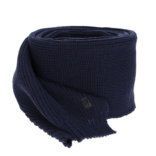 Heren wintersjaal, donkerblauw, met merinowol Algor