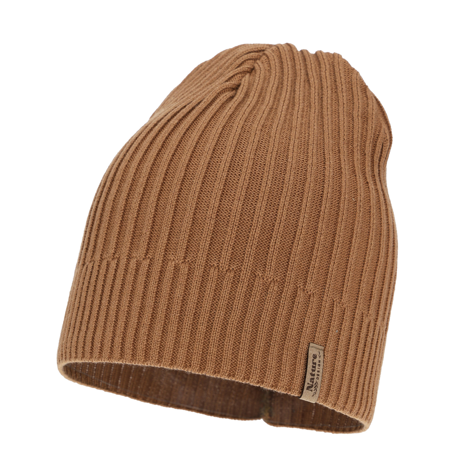 Dames muts voor lente, herfst, , met katoen, camel, Mirona