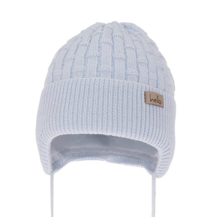 Bonnet automne/printemps garçon, bleu, avec liens, Farad