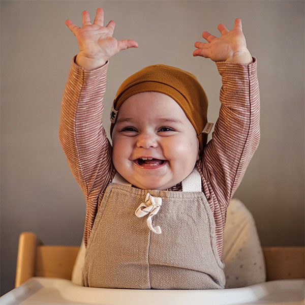 Jongens herfst/lente muts, honing, Rafi