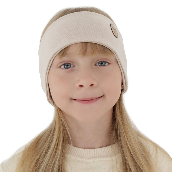 Hoofdband voor de herfst en lente, voor meisjes, beige Maranta