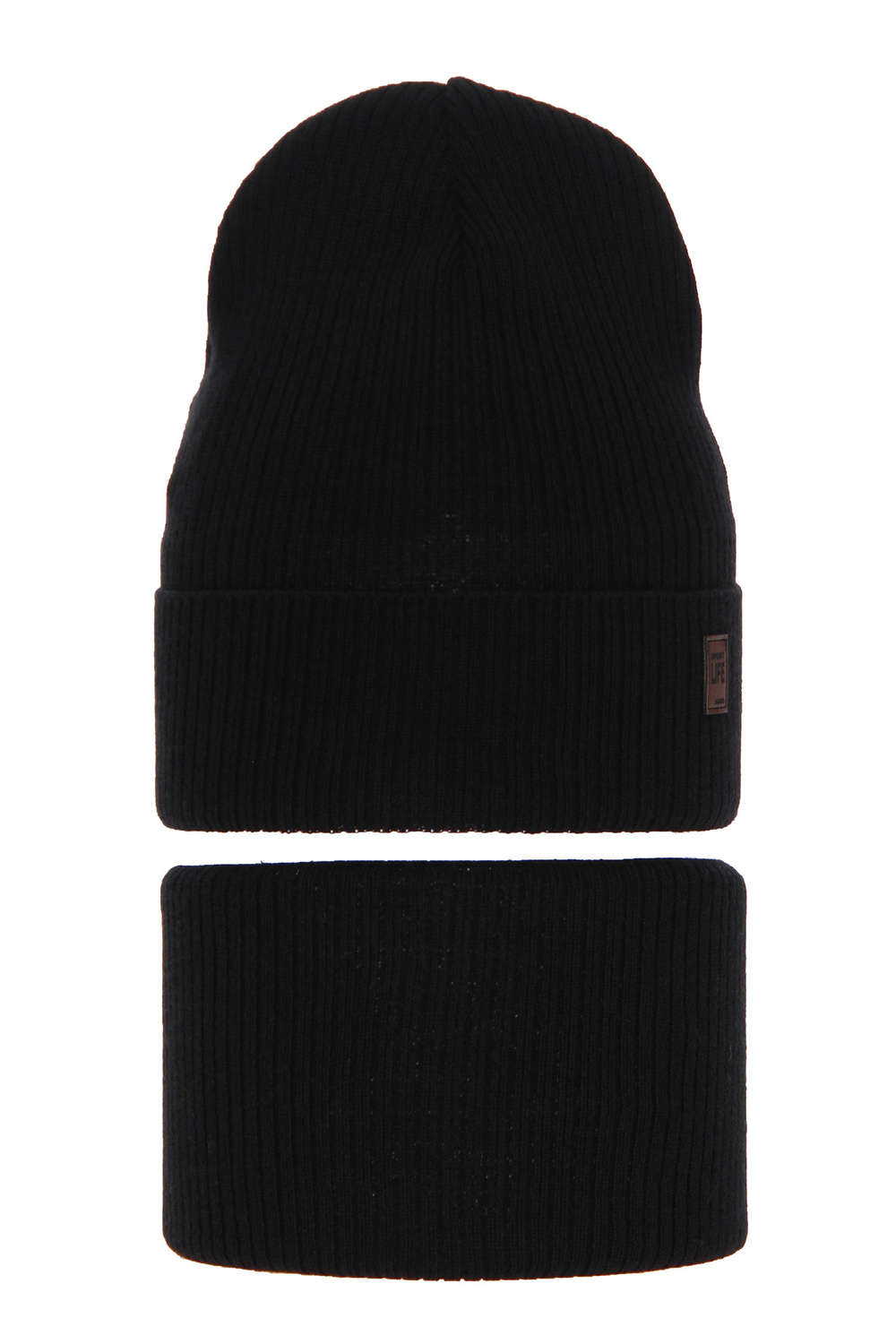 Jongens herfst/lente set muts en buissjaal, met katoen, zwart, Dragon