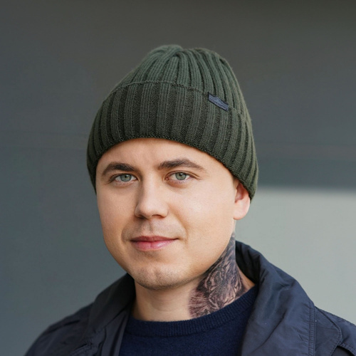 Heren wintermuts, donkergrijs, Vincent