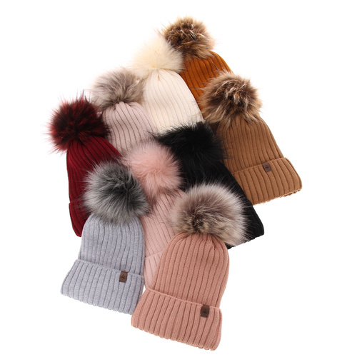 Dames wintermuts, camel, met merinowol, gevoerd met polar Texa, Beret